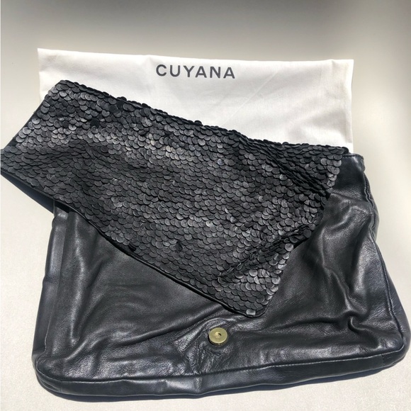 Cuyana Leather Clutch